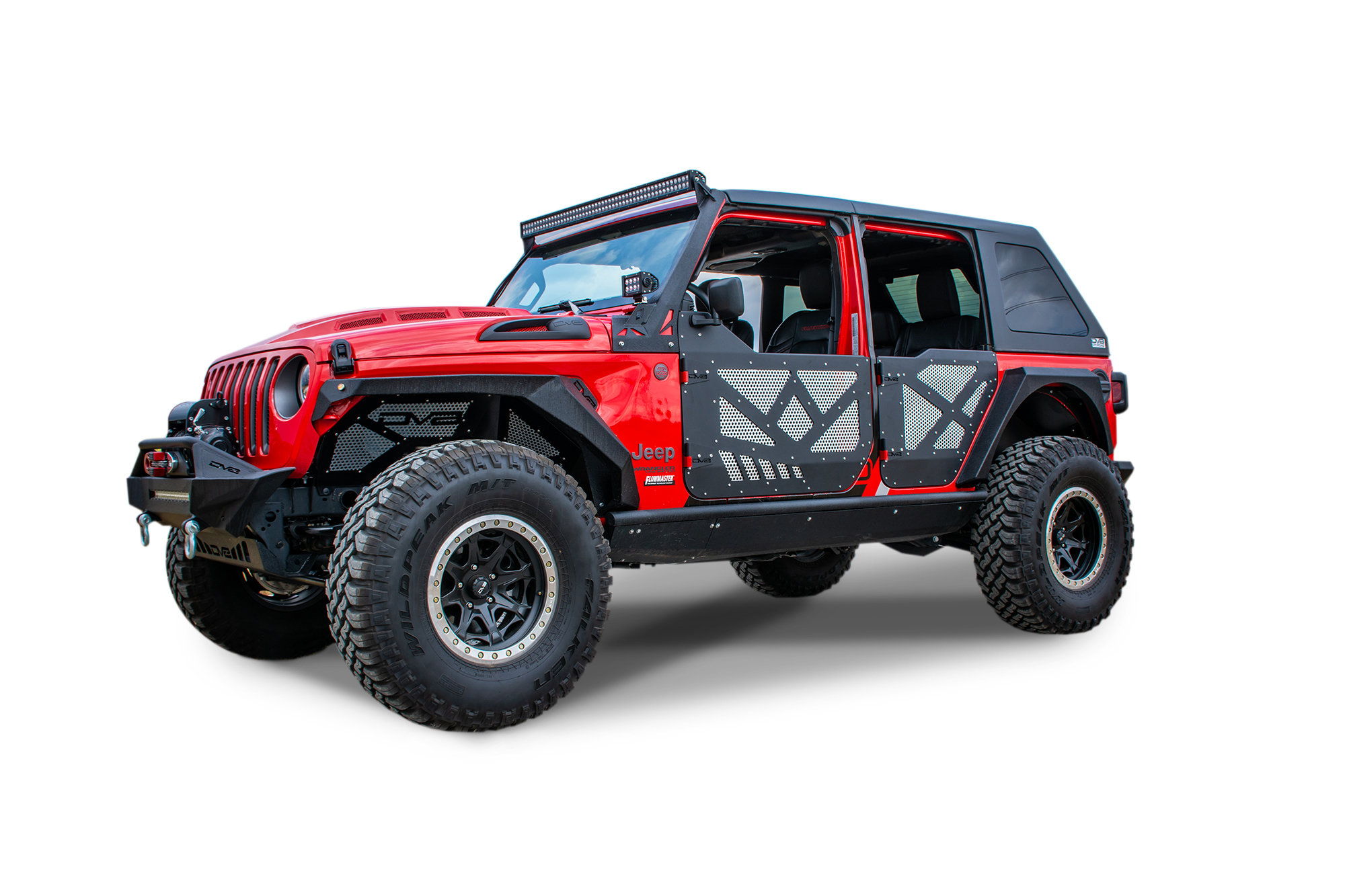 DV8 Offroad HDJL-01F Aluminum Half Doors with Screens for 18-21 Jeep  Wrangler JL & Gladiator JT | Quadratec