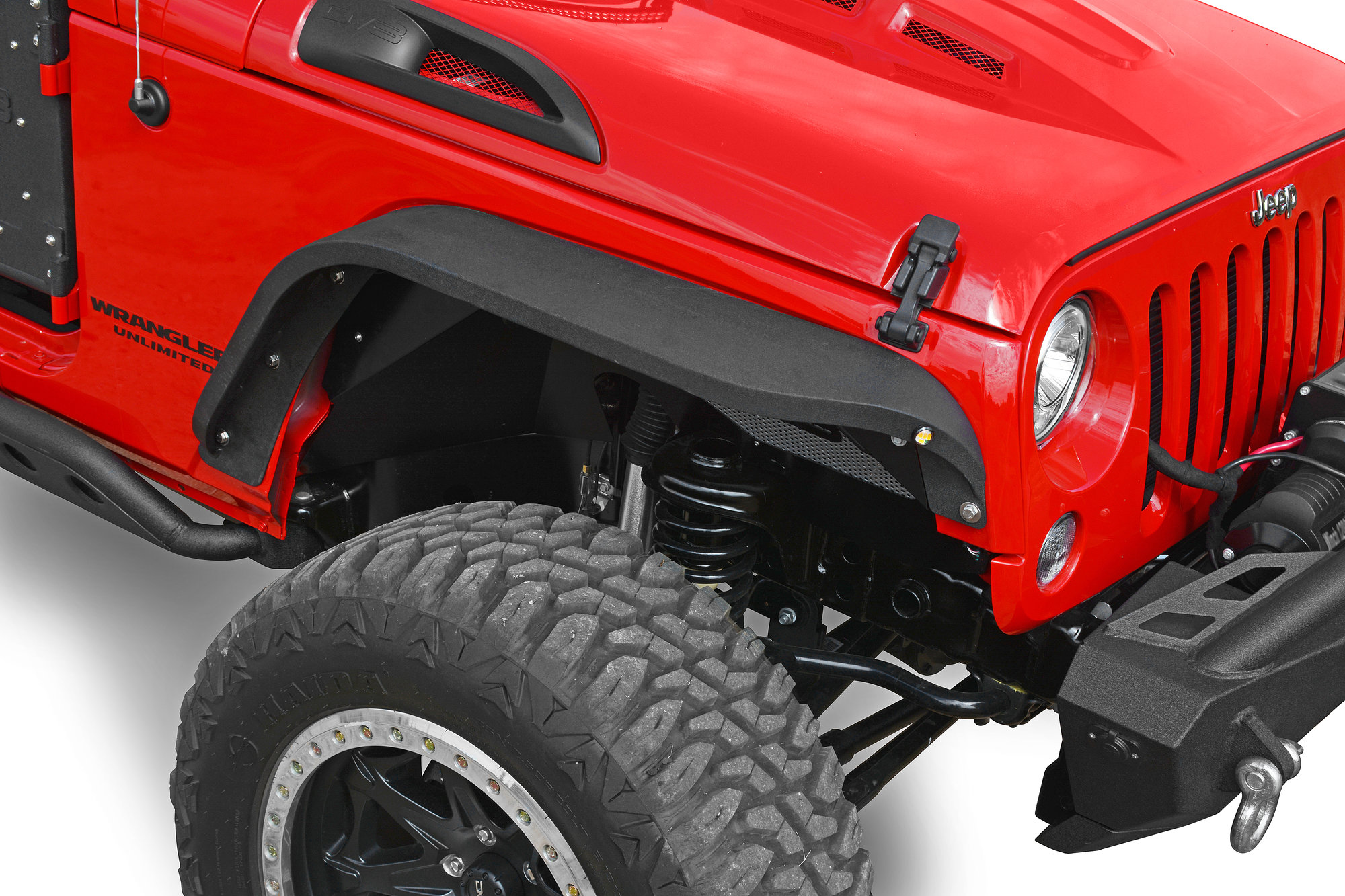 Dv8 Offroad Fendb 06 Slim Fenders For 07 18 Jeep Wrangler Jk Quadratec