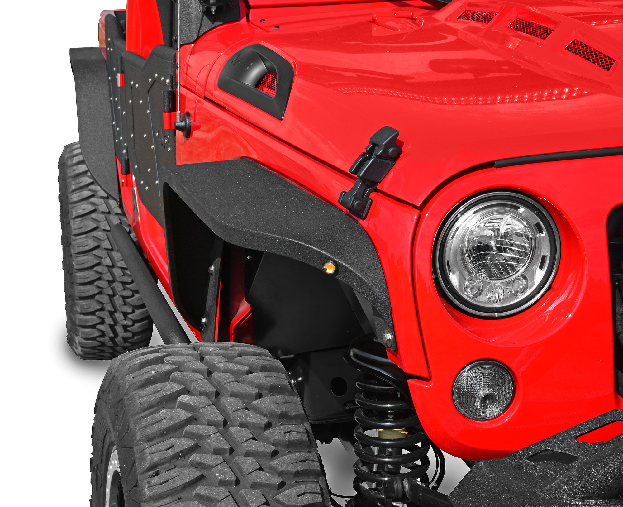 Dv8 Offroad Fendb 06 Slim Fenders For 07 18 Jeep Wrangler Jk Quadratec