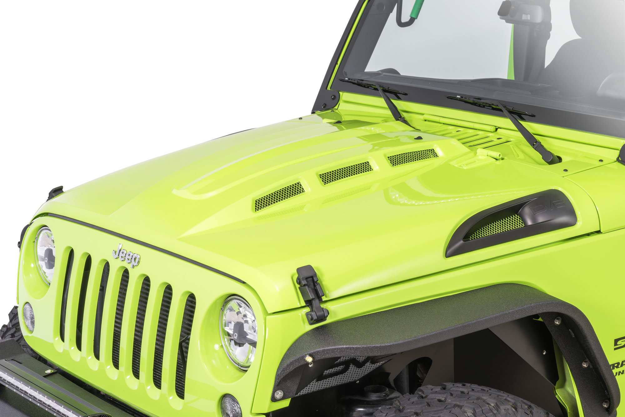 DV8 Offroad HDMB07-02 Heat Dispersion Hood for 07-18 Jeep Wrangler JK |  Quadratec