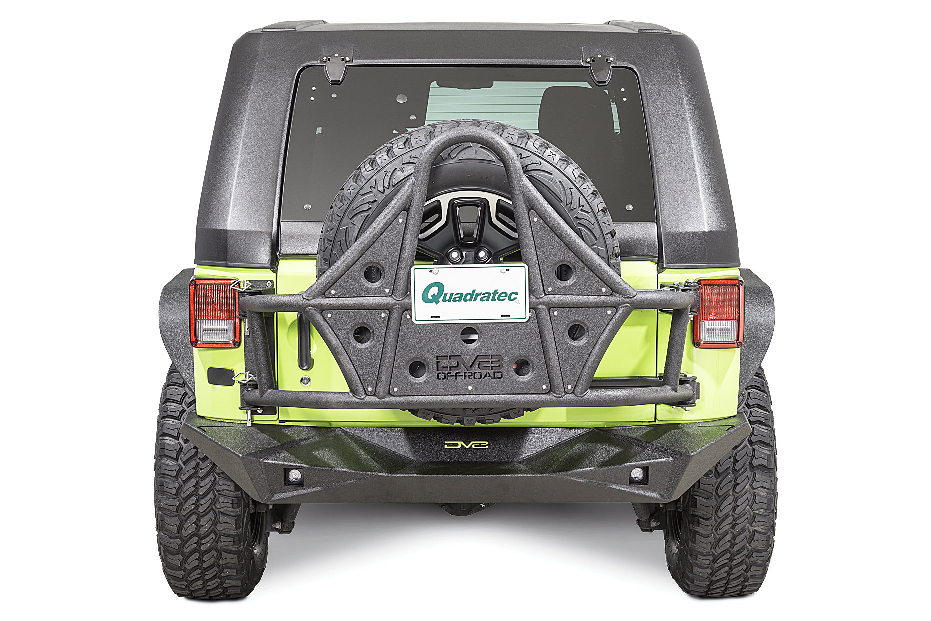 DV8 Offroad TCSTTB-01 TC-1 Tire Carrier for 07-18 Jeep Wrangler JK |  Quadratec