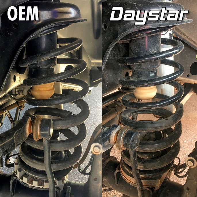 Daystar Front Coil Spring Bow Cure Kit for 1819 Jeep Wrangler JL