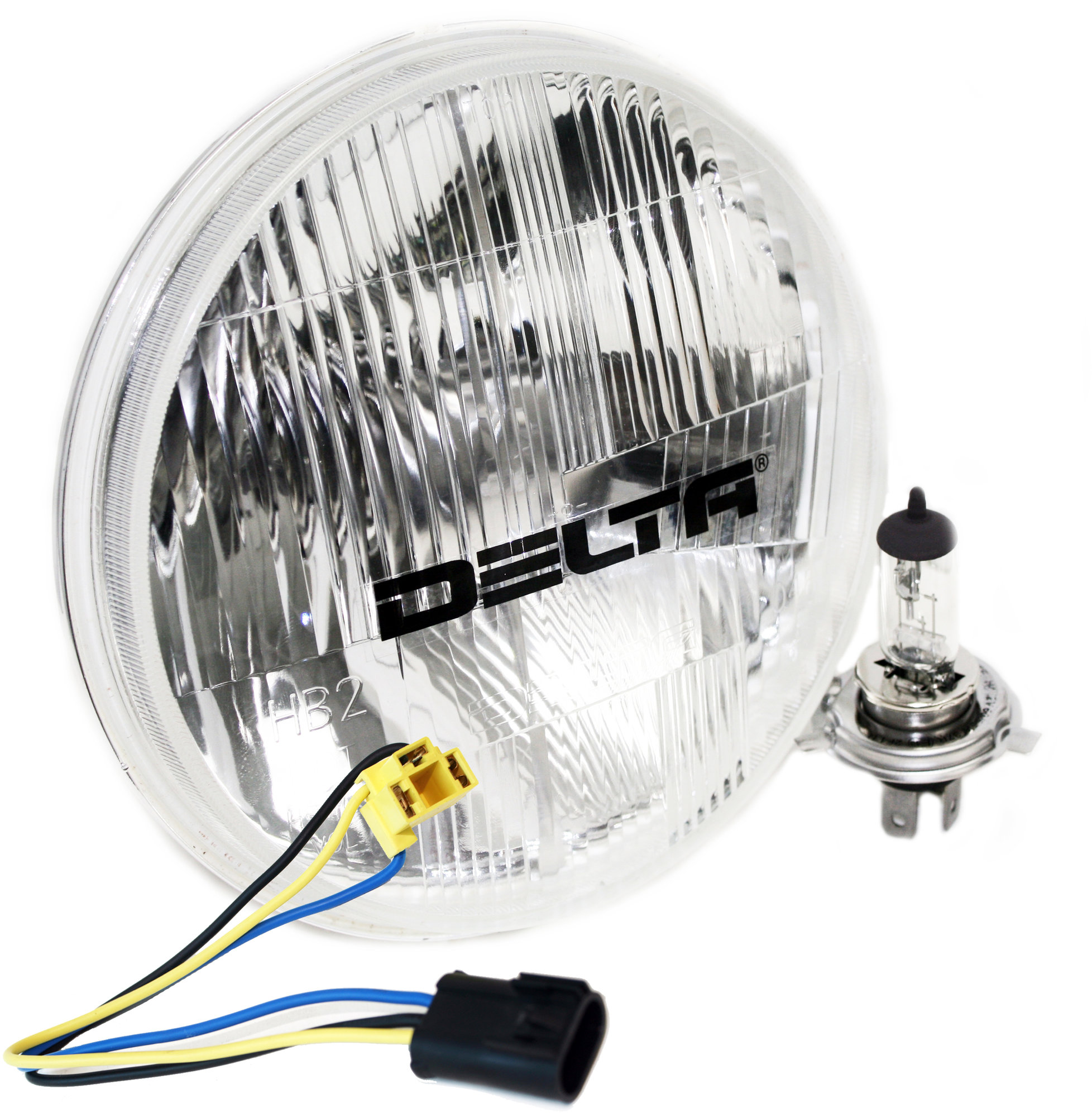 Delta Tech 01114850 H4 Hi/Lo 7" Halogen Headlight Kit for 0718 Jeep