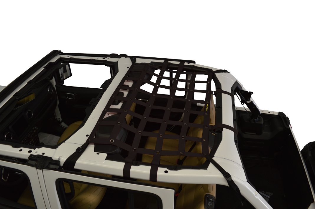 Dirtydog 4X4 Rear Seat Netting for 1820 Jeep Wrangler JL Unlimited
