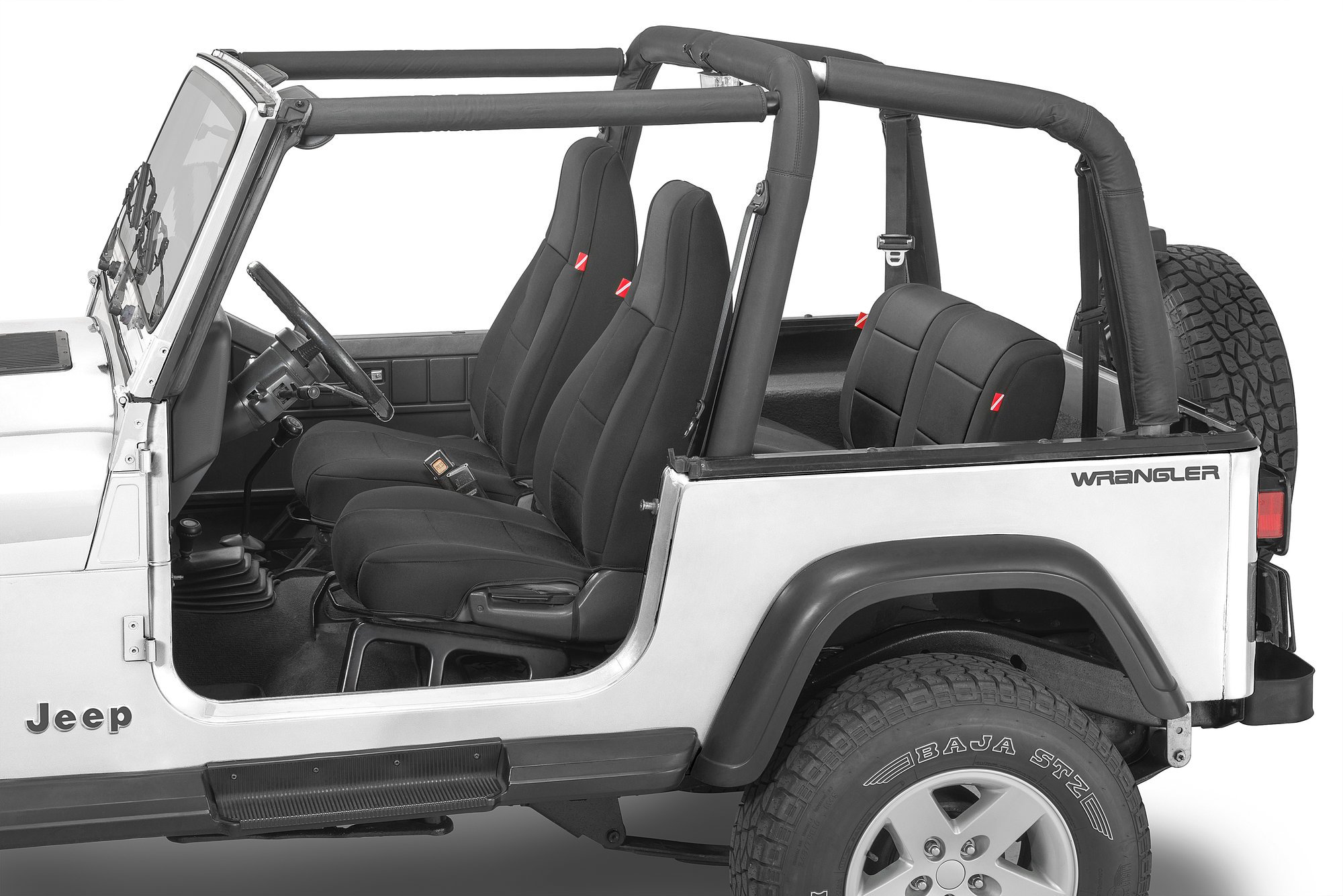 Diver Down Front and Rear Neoprene Seat Covers for 87-95 Jeep Wrangler YJ |  Quadratec