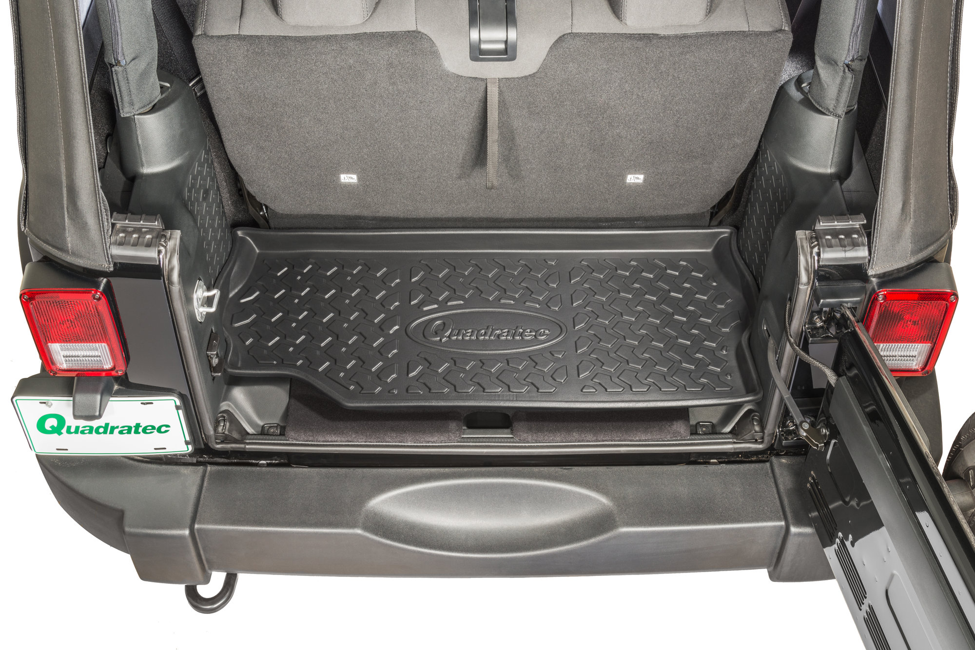 Quadratec Ultimate Behind The Seat Cargo Liner For 07 18 Jeep Wrangler Jk