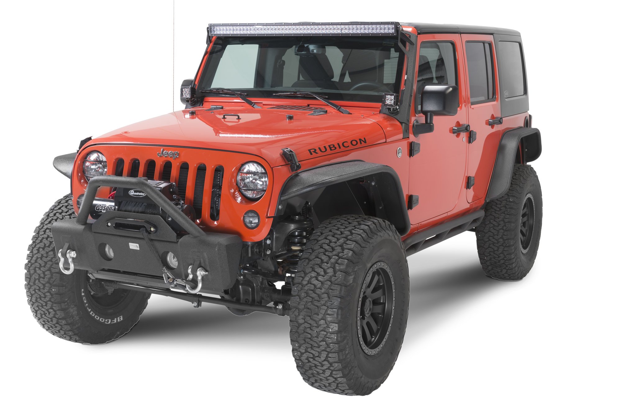 Fishbone Offroad FB22001 Front Stubby Winch Bumper with Tube Guard for  07-18 Jeep Wrangler JK | Quadratec