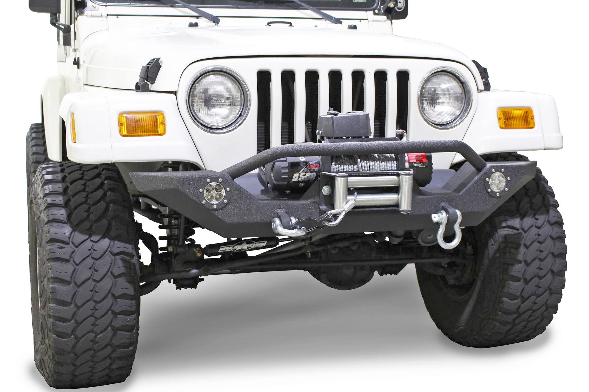 Fishbone Offroad FB22016 Front Winch Bumper with LED's for 87-06 Jeep  Wrangler YJ, TJ | Quadratec