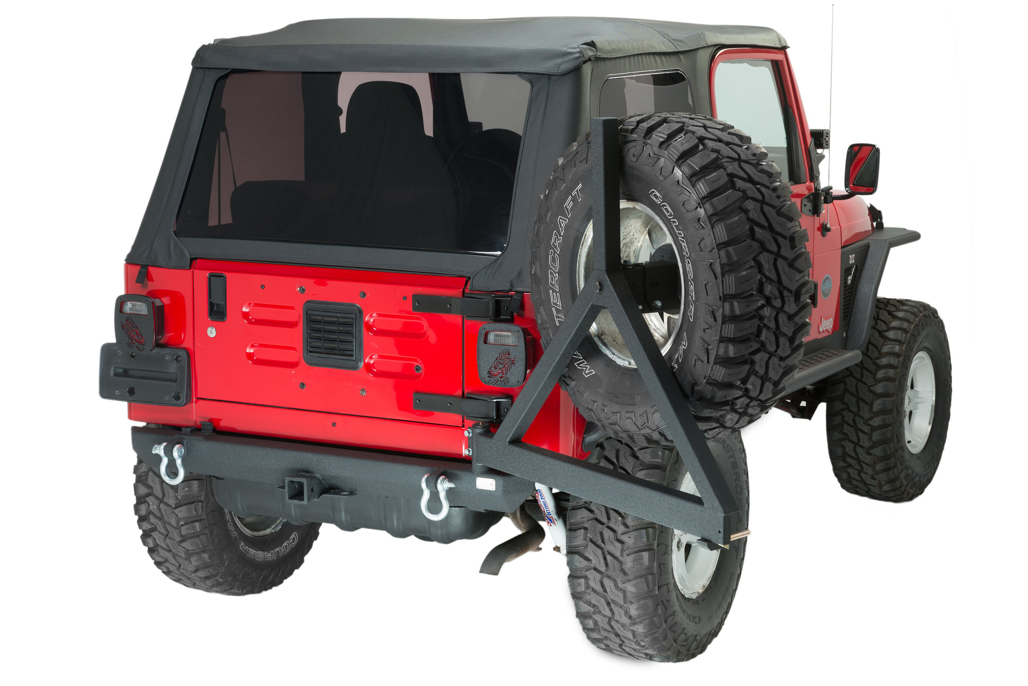 Jeep YJ Rear Bumper With Tire Carrier