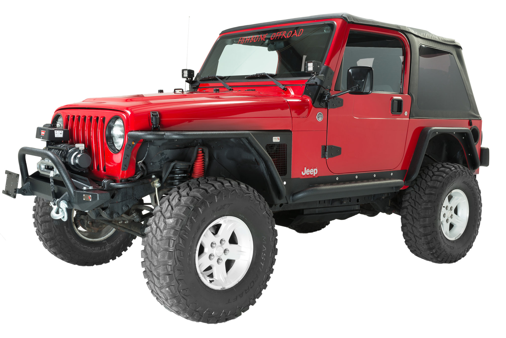 Fishbone Offroad Rock Sliders For 97 06 Jeep Wrangler Tj Quadratec