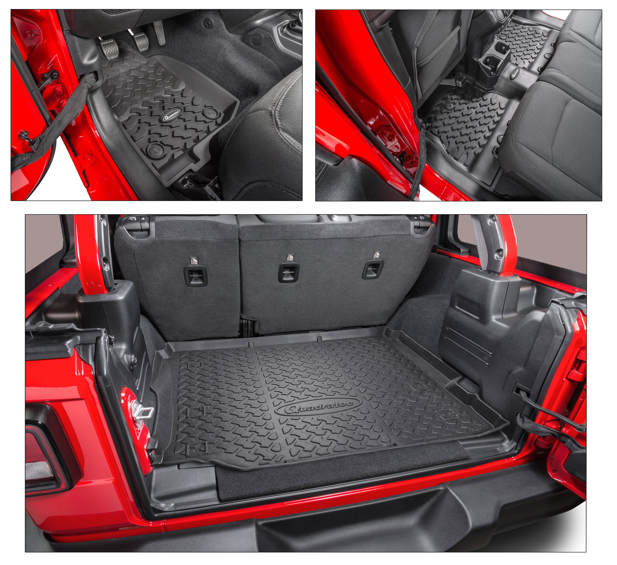 Quadratec Ultimate All Weather Floor Liner Triple Combo Kits for 18-22 Jeep  Wrangler JL Unlimited | Quadratec