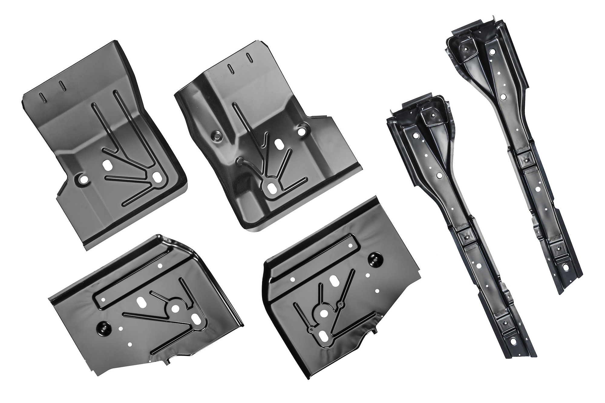 Key Parts 6pc Replacement Stamped Steel Floor Section Kit