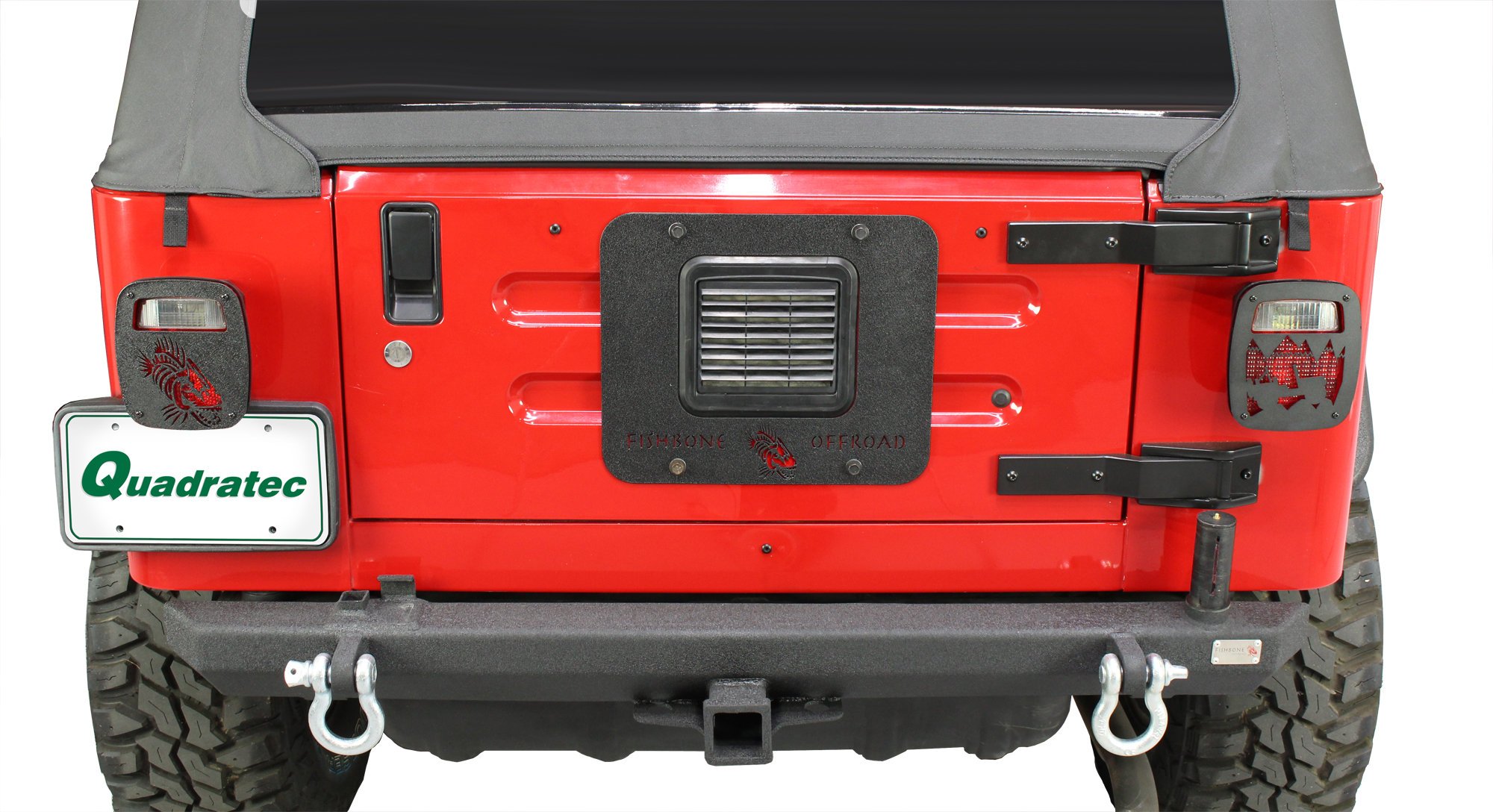 Fishbone Offroad FB31058 Backside Tailgate Cover with Vent Hole for 97-06 Wrangler  TJ | Quadratec