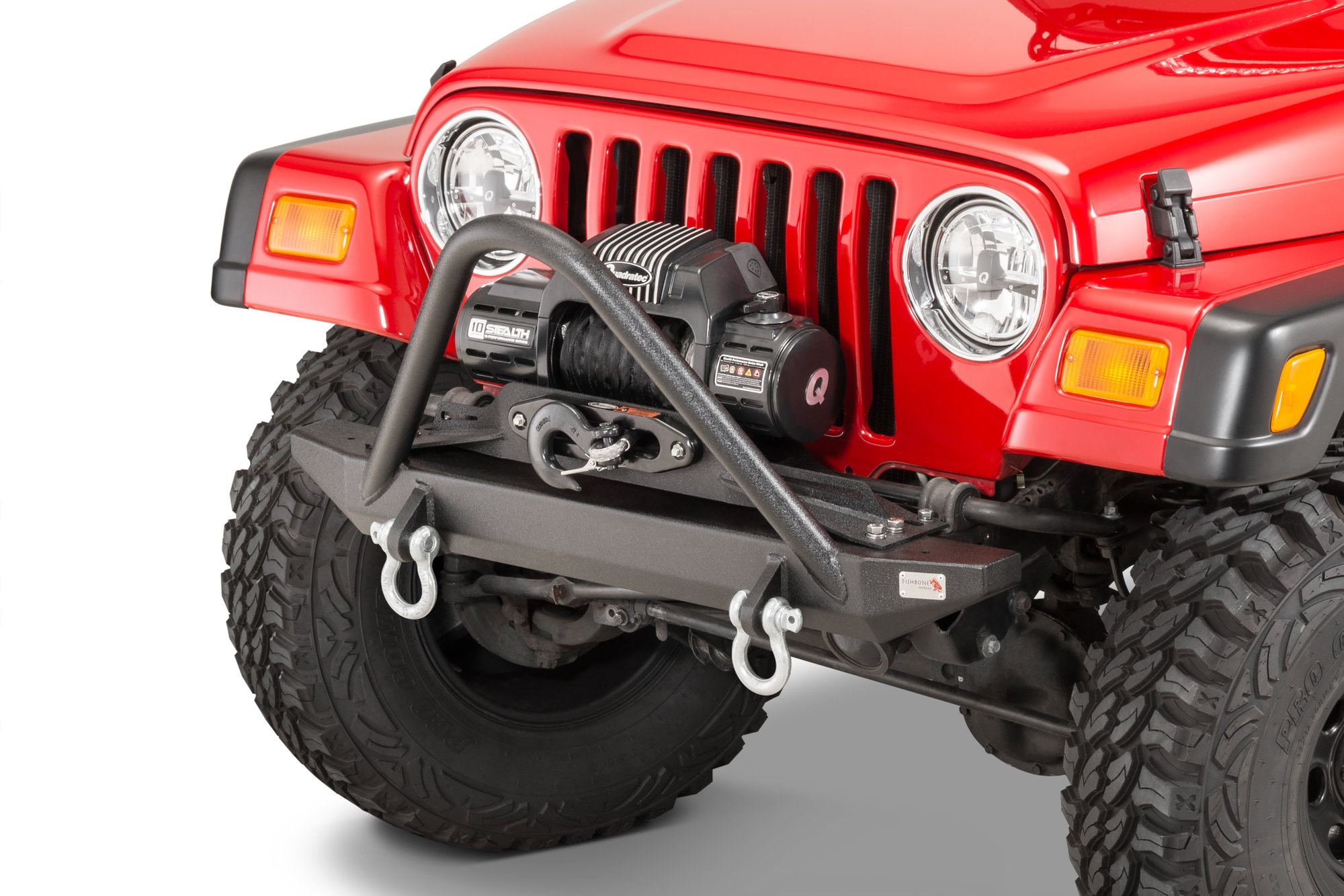 Fishbone Offroad Piranha Front Bumper for 97-06 Jeep Wrangler TJ | Quadratec