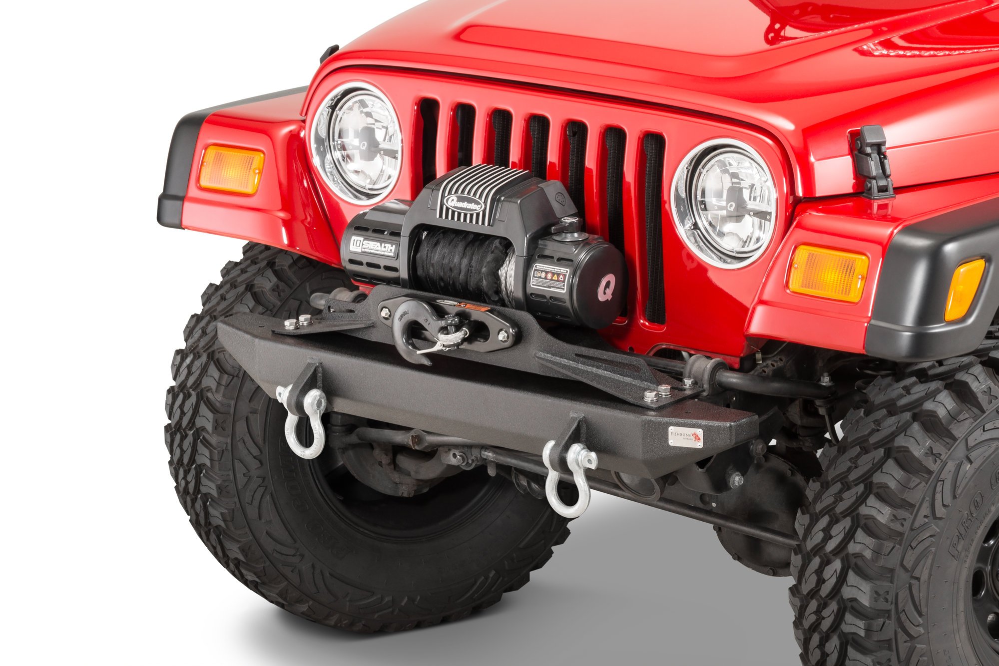 Fishbone Offroad Piranha Front Bumper for 97-06 Jeep Wrangler TJ | Quadratec