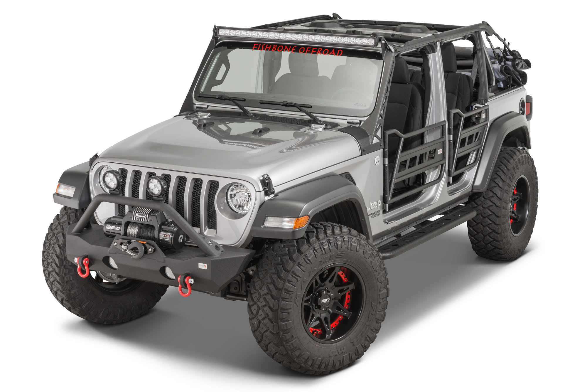 Fishbone Offroad FB23083 Step Slider Jeep Wrangler JL 4 Door 2018+