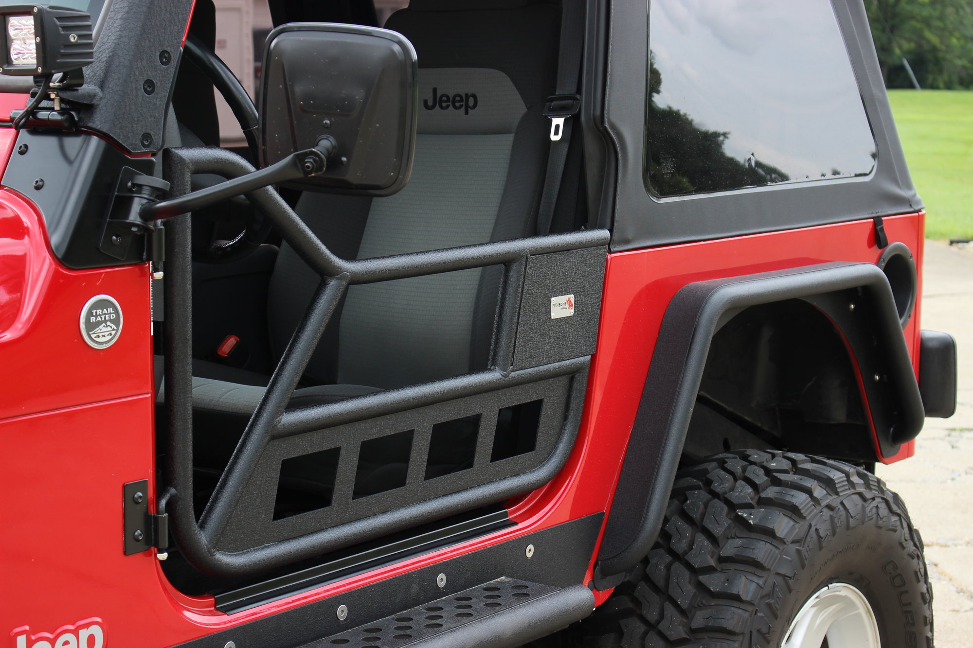 Fishbone Offroad Fb24077 Tube Doors For 97 06 Jeep Wrangler Tj Quadratec