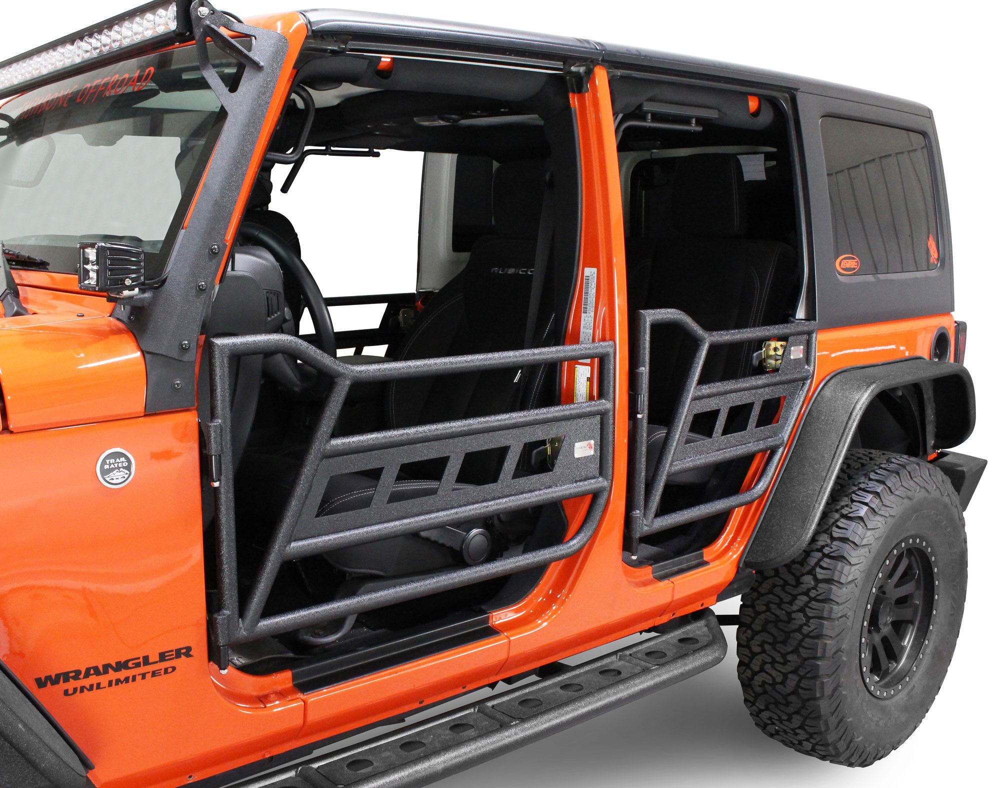 Fishbone Offroad FB24022 Front and Rear Tube Doors for 07-18 Jeep Wrangler  Unlimited JK | Quadratec