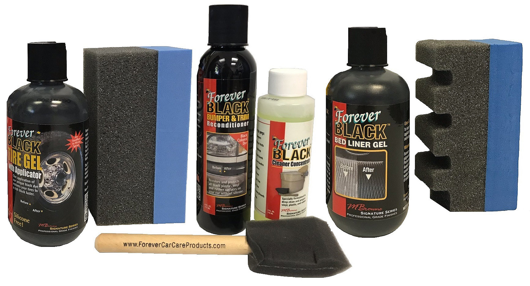 Forever Black FBTKIT Truck Bed, Bumper, & Trim Reconditioning Kit