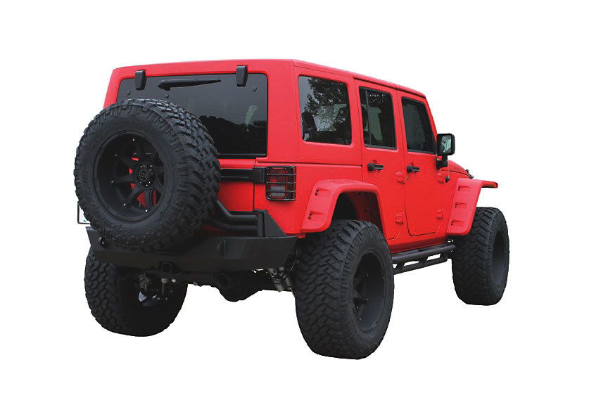 Go Industries 94201 Rear Bumper With Tire Mount For 07 18