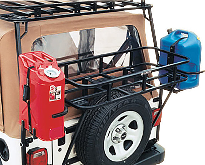 Garvin 34100 Drivers Side Jerry Can Mount for 8706 Jeep Wrangler YJ, TJ & Unlimited with Garvin
