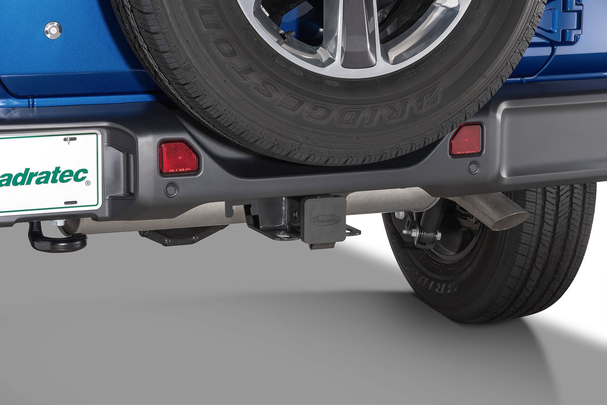 OKLEAD Receiver Hitch Towing Trailer Hitch 2-Inch Rear Receiver Hitch Tow Fit Jeep Wrangler JL 2 Door & 4 Door Hitch Cover Kit Included 