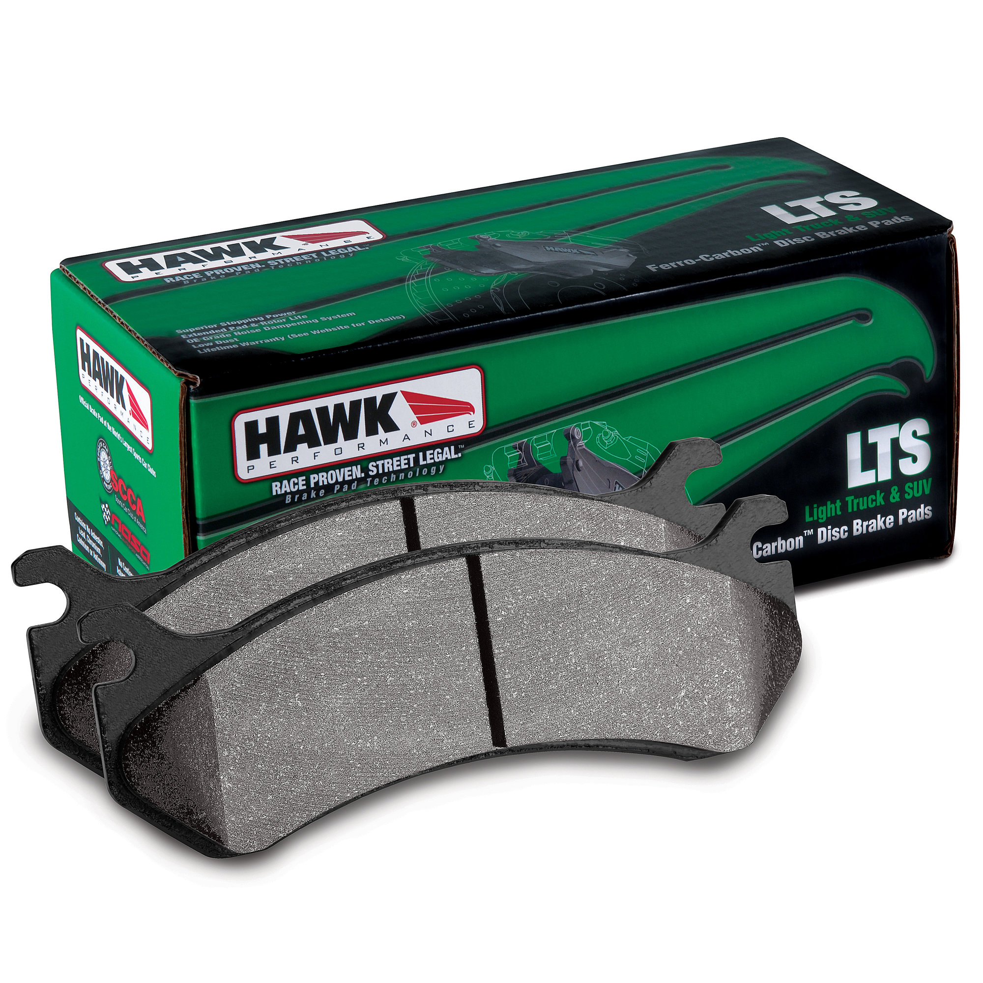Hawk® Performance HB702Y.662 LTS Rear Brake Pads for 1119 Jeep Grand