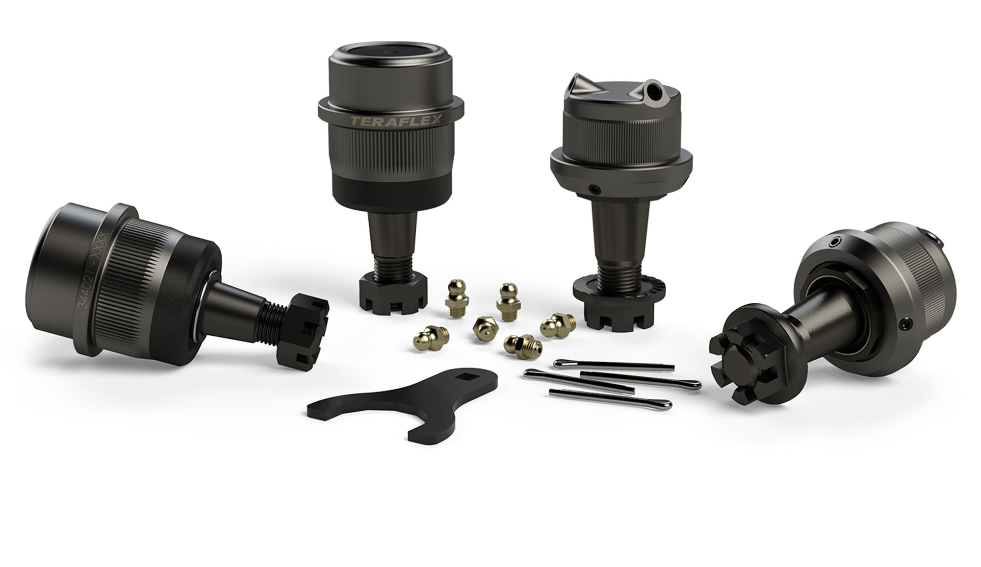 Teraflex 3442022 Heavy Duty Ball Joint Set With Knurling