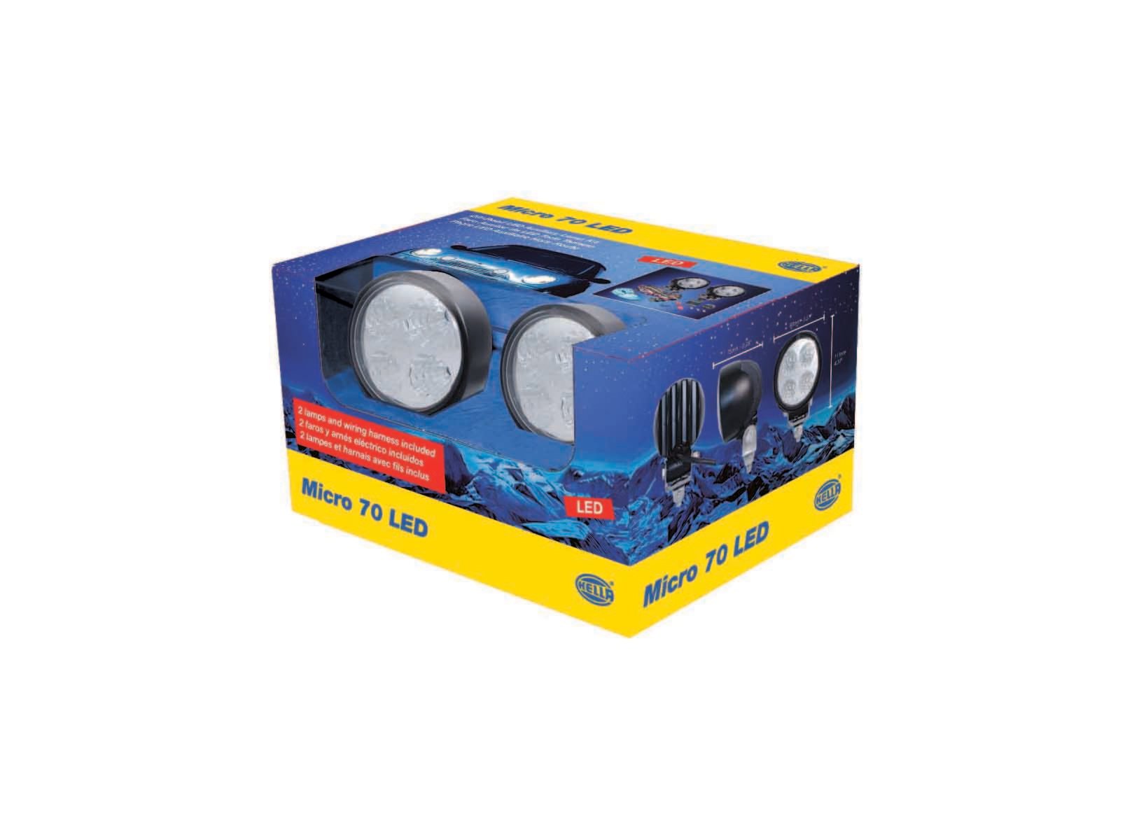 resistirse Iniciativa oler Hella H15176201 Micro 70 LED Driving Light Kit | Quadratec