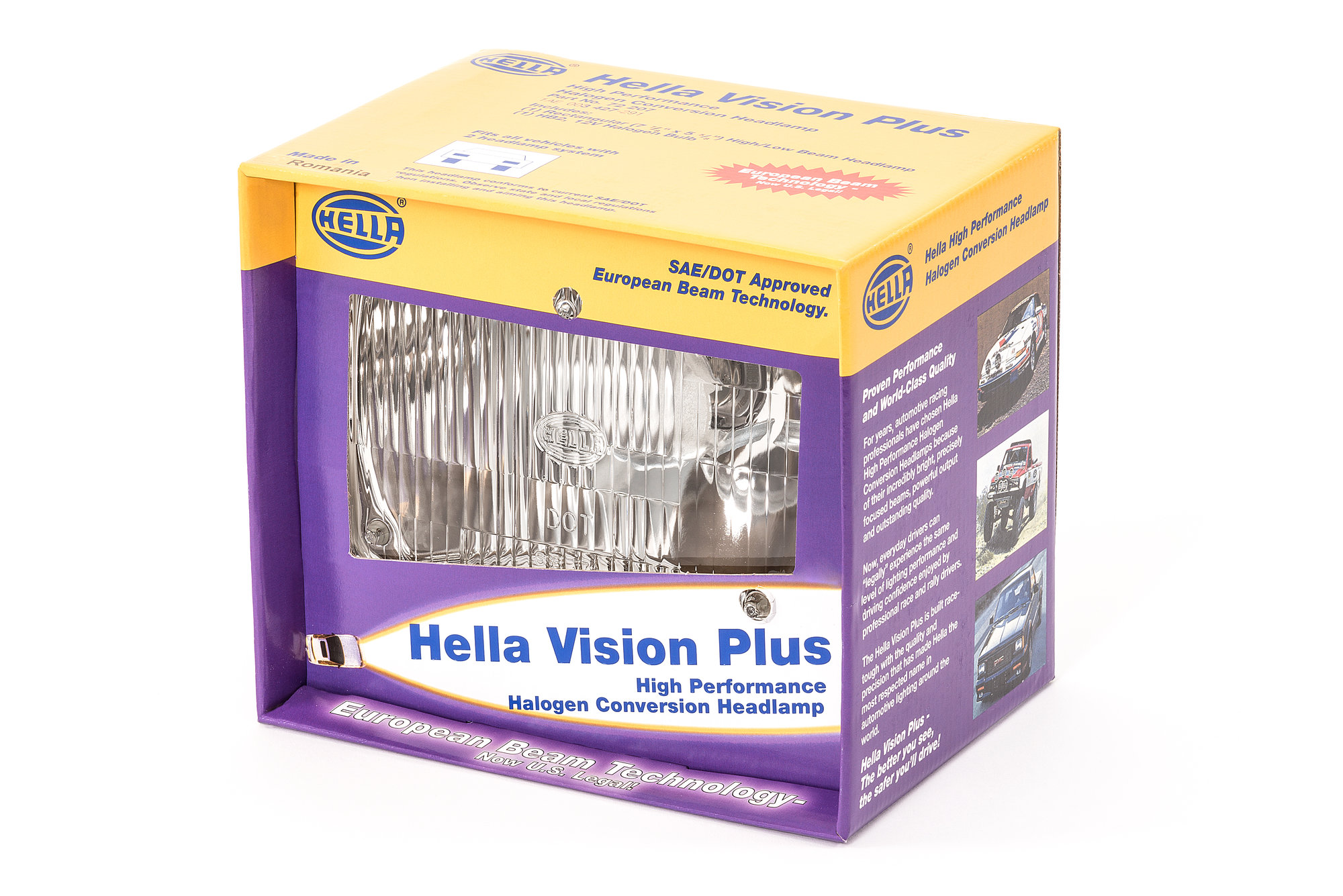 Hella 003427291 Vision Plus Rectangular H4 Conversion