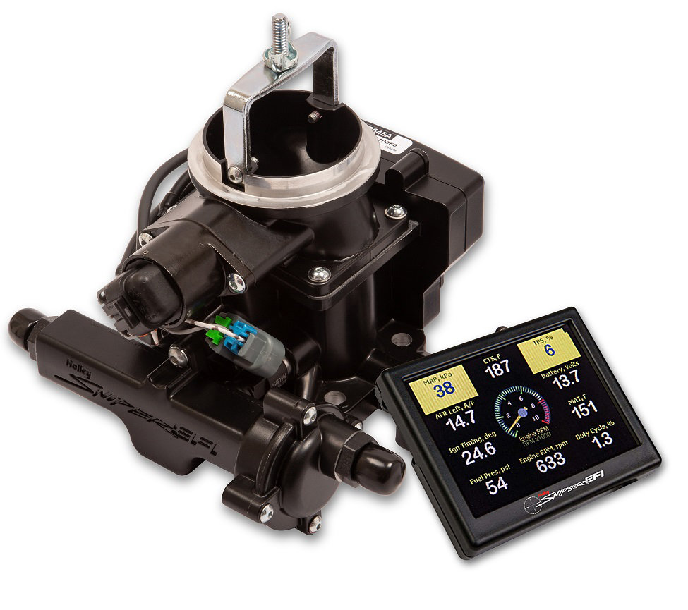 Holley 550859 Sniper EFI BBD Carburetor in Black for 7186 CJ Jeep