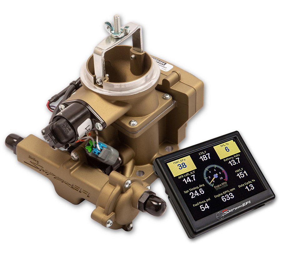 Holley 550860 Sniper EFI BBD Carburator in Gold for 7186 CJ Jeep