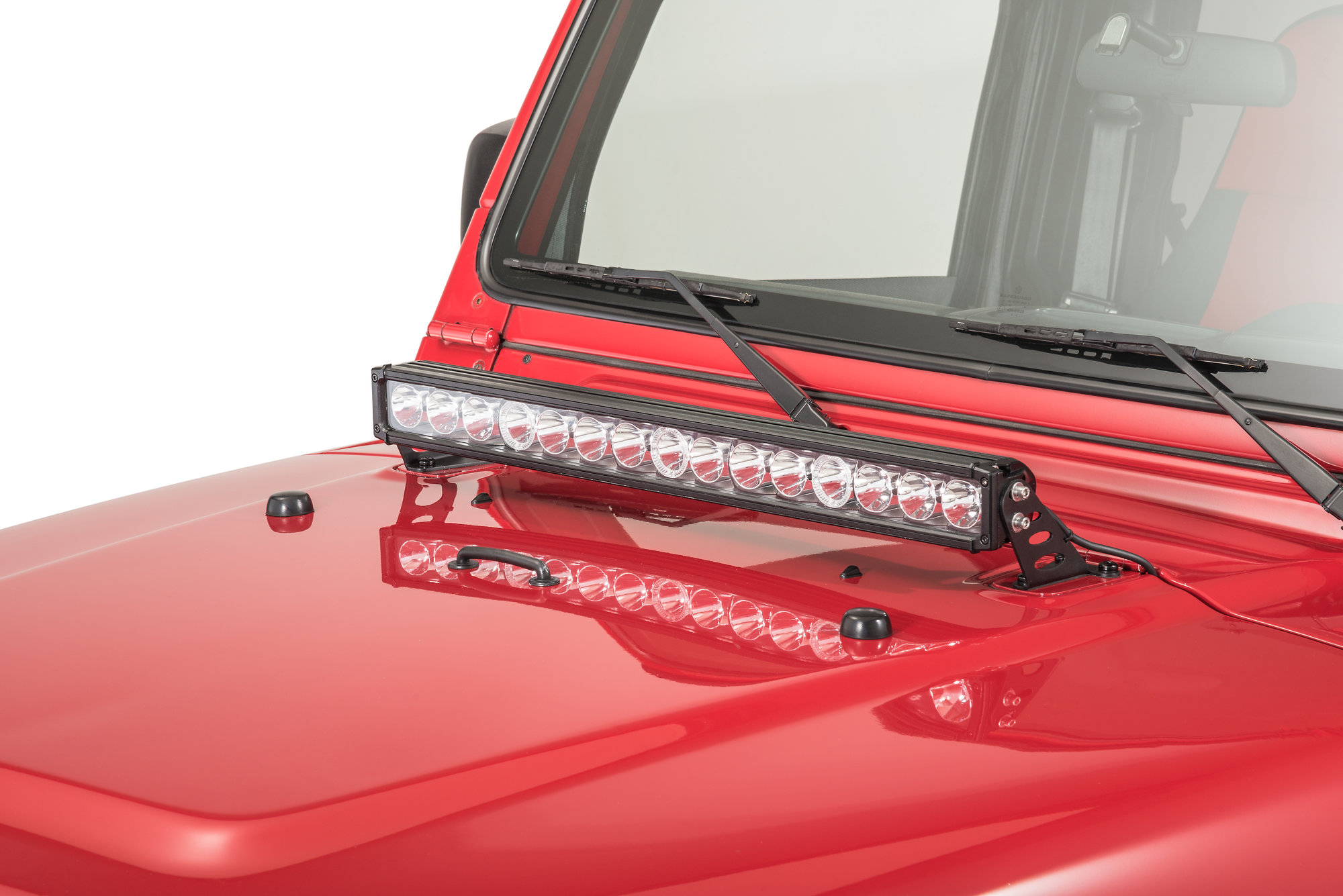 FCKLightBars 30-Inch Light Bar Hood Mounts (18-26 Jeep Wrangler JL