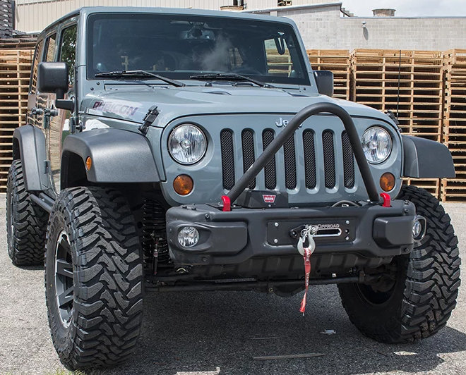 JCR Offroad JK10A-S-PC Hardrock Stinger Hoop for 13-18 Jeep Wrangler JK  with Mopar 10th Anniversary Rubicon & Hard Rock Edition Bumpers | Quadratec