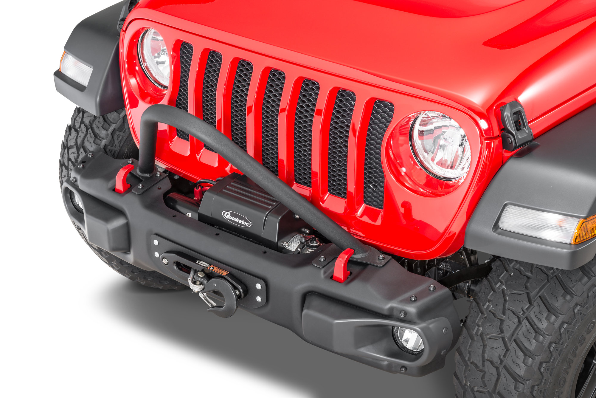 JCR Offroad JLHR-S-PC Steel Bumper Stinger Tube for 18-20 Jeep Wrangler JL  & Gladiator JT | Quadratec