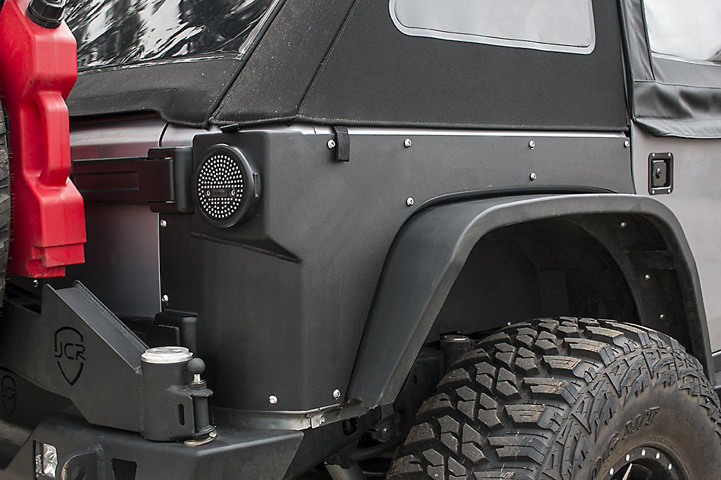 JCR Offroad Rear Corner Armor Pair for 0718 Jeep Wrangler JK 2 Door