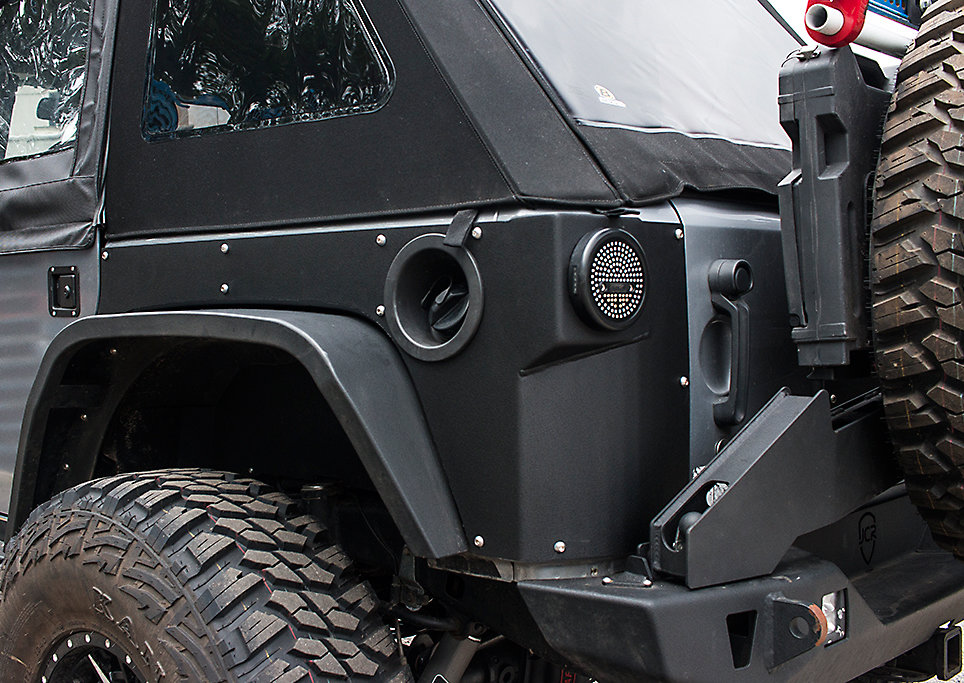 JCR Offroad Rear Corner Armor Pair for 0718 Jeep Wrangler JK 2 Door