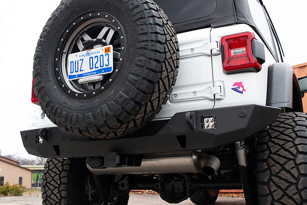 Jcr Offroad Jlrv Pc Vanguard Full Width Rear Bumper For 18