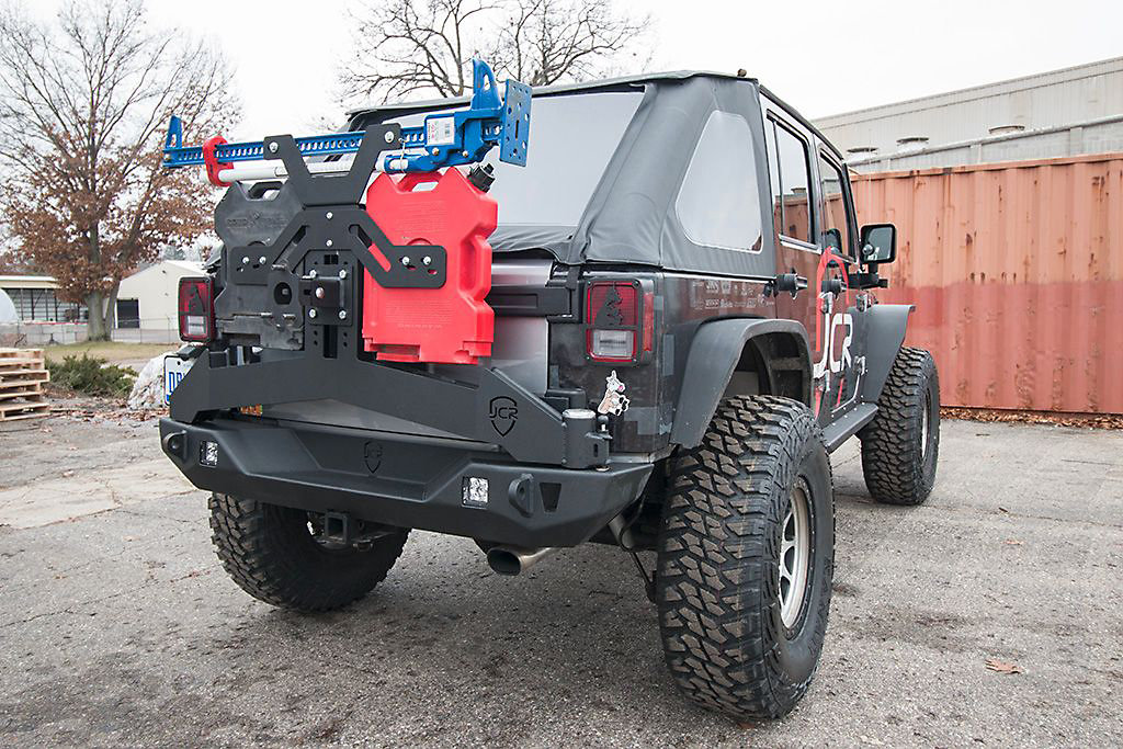 JCR Offroad JSACPC Adventure Rear Tire Carrier for 1820 Jeep Wrangler
