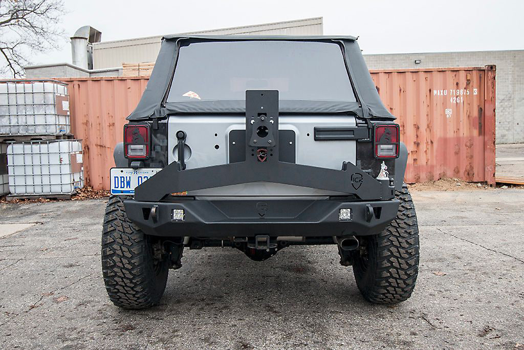 JCR Offroad JSACPC Adventure Rear Tire Carrier for 1820 Jeep Wrangler