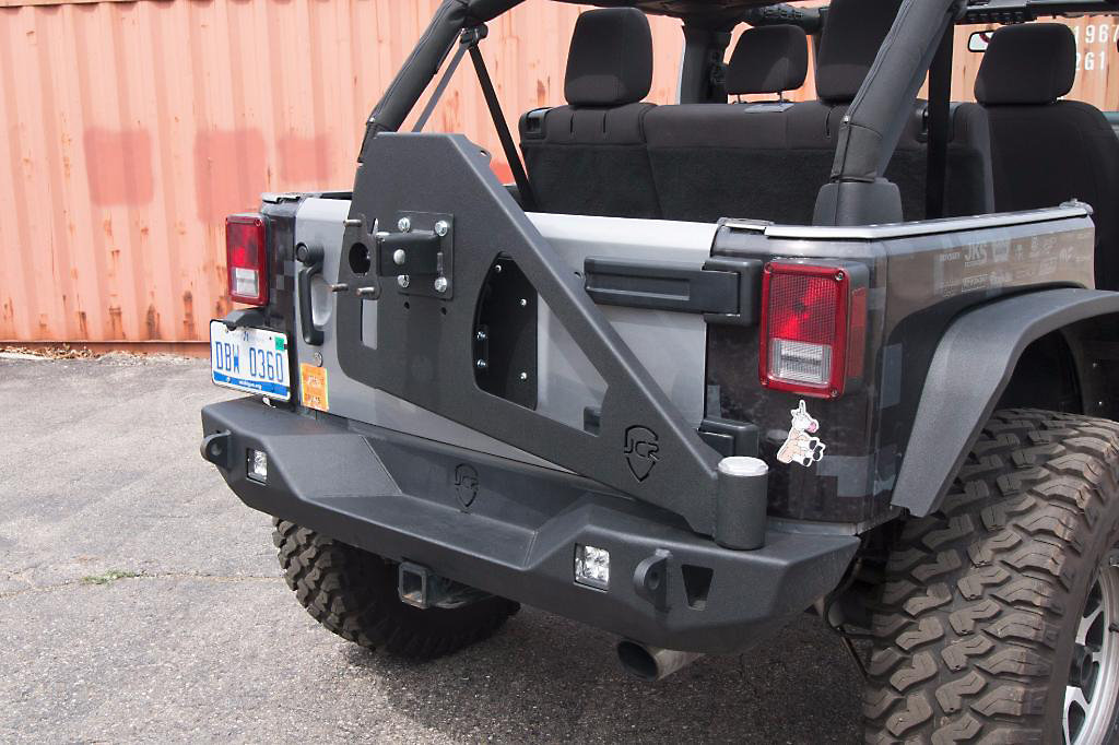 JCR Offroad JSSC-JL-PC Shield Rear Tire Carrier for 18-20 ...