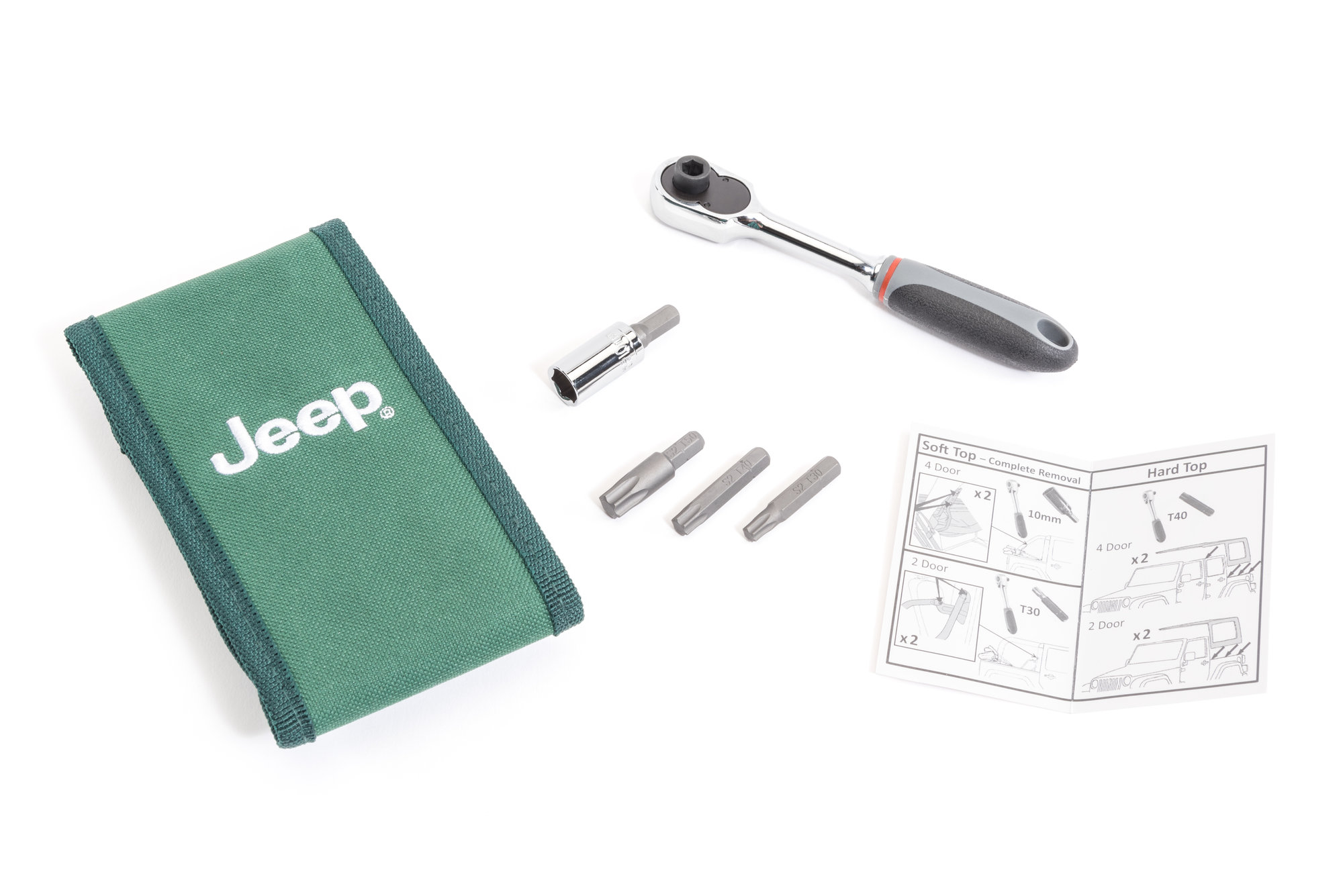TEMO 5pc Ratchet Set for JEEP Door and Hardtop Removal 
