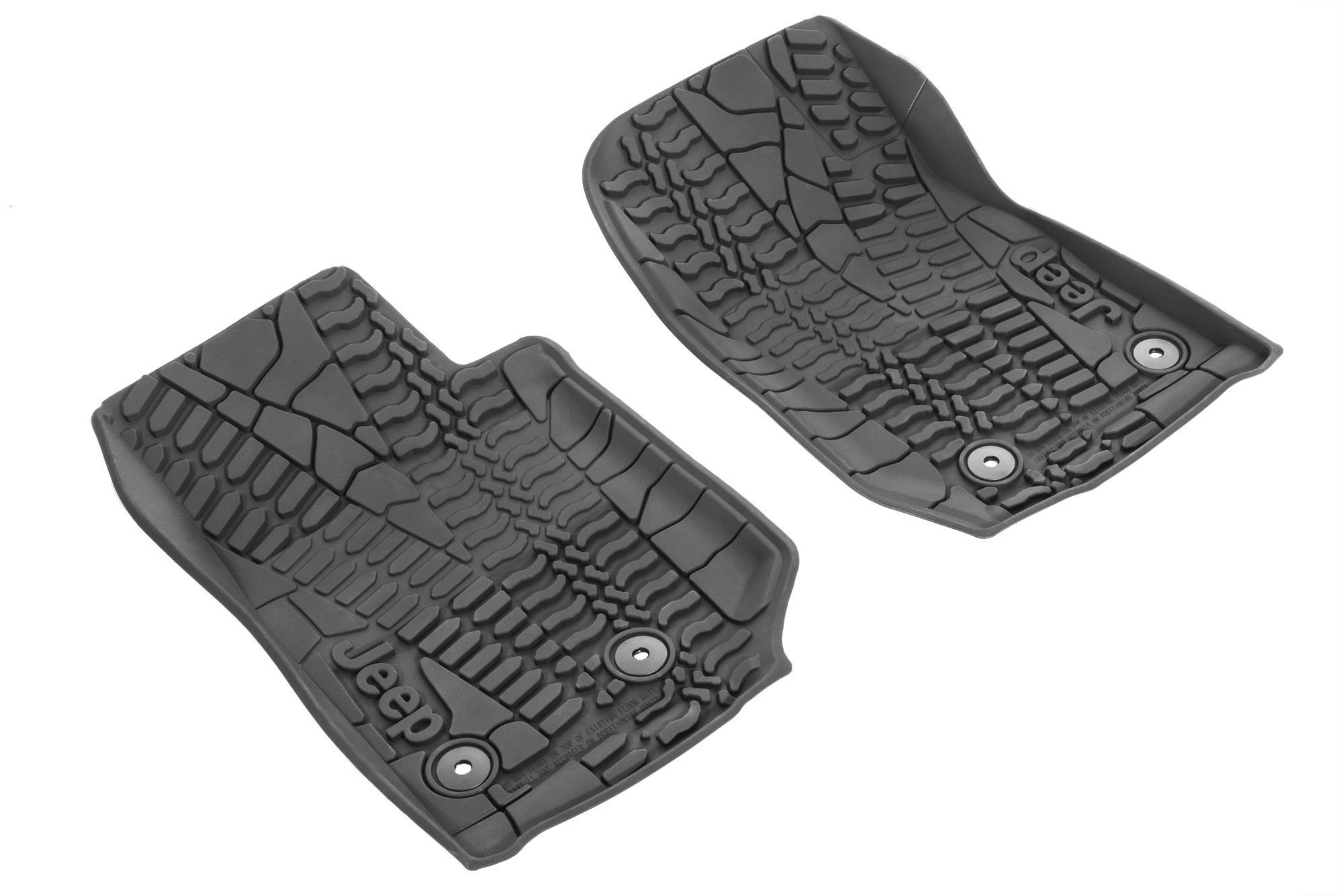 Mopar 68219811AA Floor Slush Mats with Tire Tread Pattern for 14-18 Jeep  Wrangler JK | Quadratec