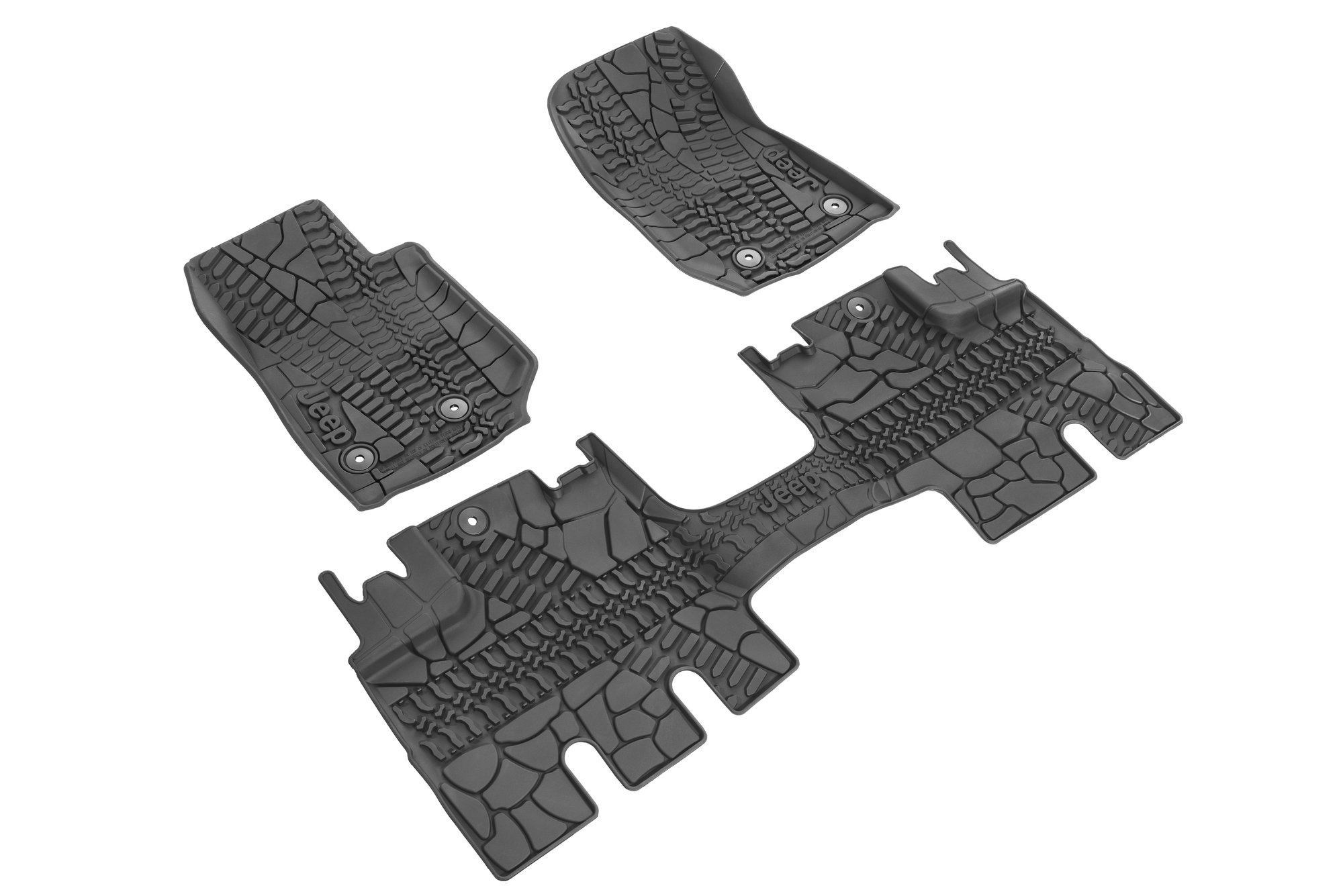 Mopar 82213860 Floor Slush Mats With Tire Tread Pattern For 14 18