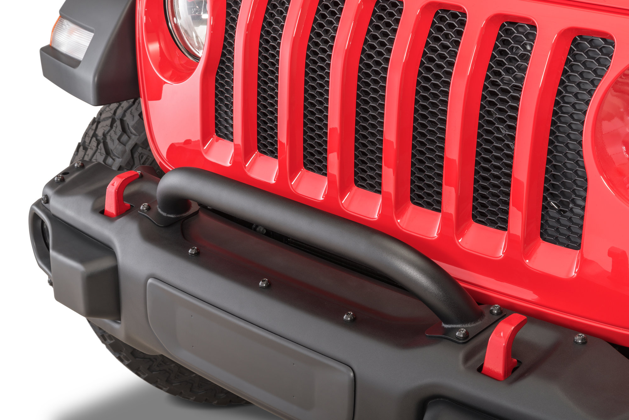 Mopar 82215351 Grille & Winch Guard for 18-21 Jeep Wrangler JL Unlimited  and Gladiator JT with Factory Steel Bumper | Quadratec