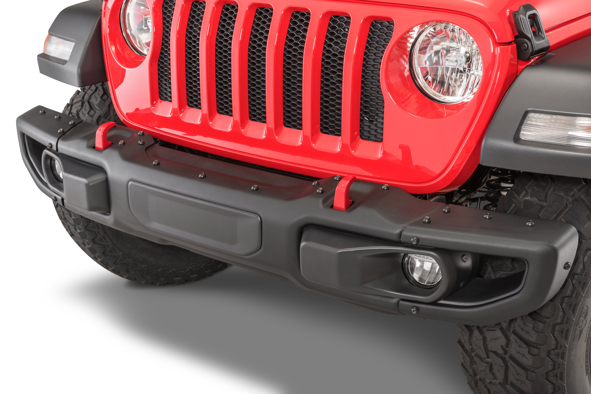 Mopar 82215121AC 3 Piece Rubicon Steel Front Bumper for 18-22 Jeep Wrangler  JL & Gladiator JT | Quadratec