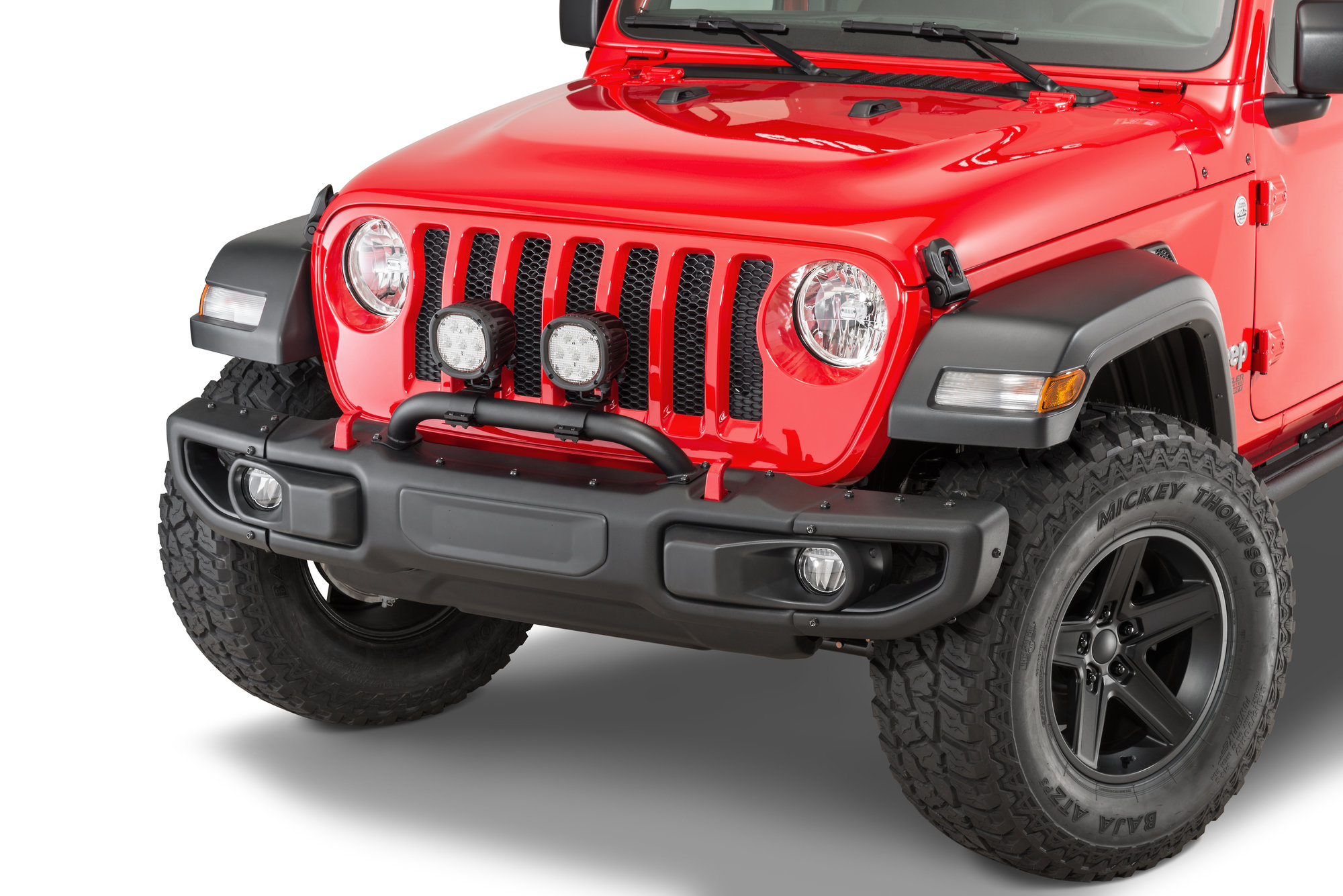 Mopar 82215121AC 3 Piece Rubicon Steel Front Bumper for 18-22 Jeep Wrangler  JL & Gladiator JT | Quadratec