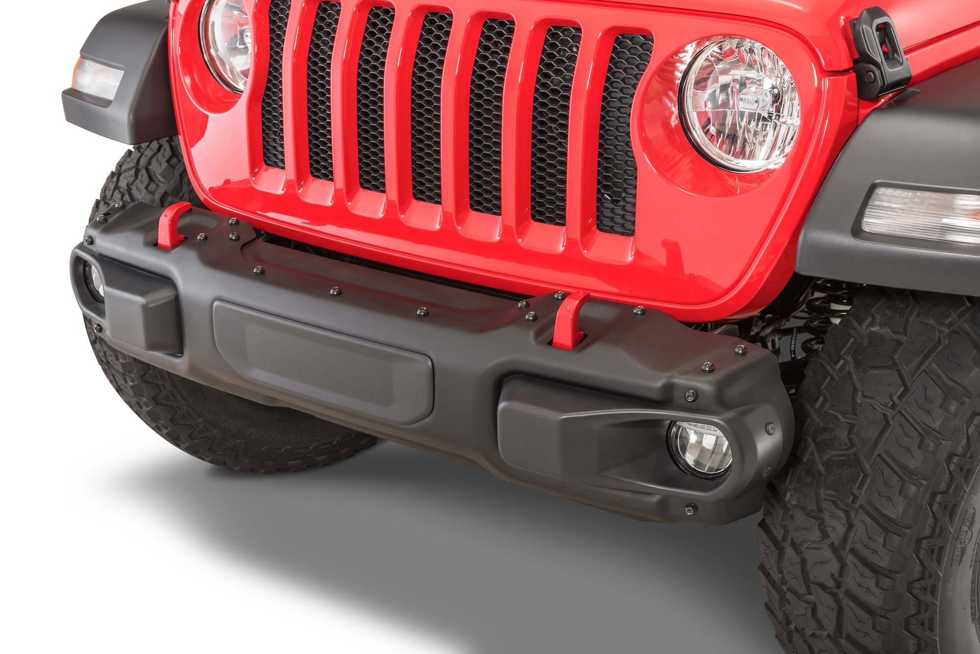 Mopar 82215120 Stubby Rubicon Steel Front Bumper for 18-21 Jeep Wrangler JL  & Gladiator JT | Quadratec