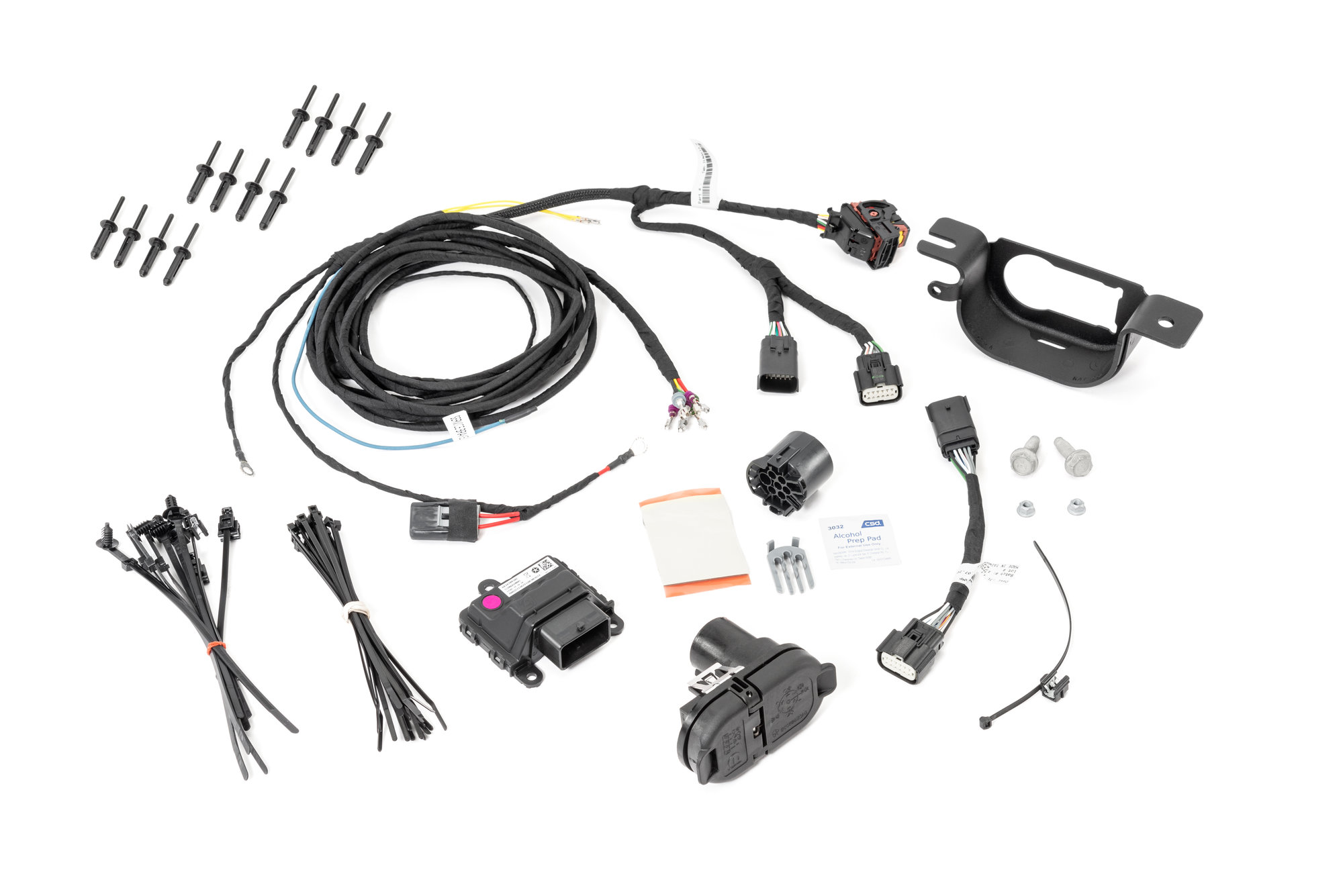 EAG 67 Trailer Hitch Wiring Harness Kit Single Fit for 07-18 Jeep Wrangler JK 