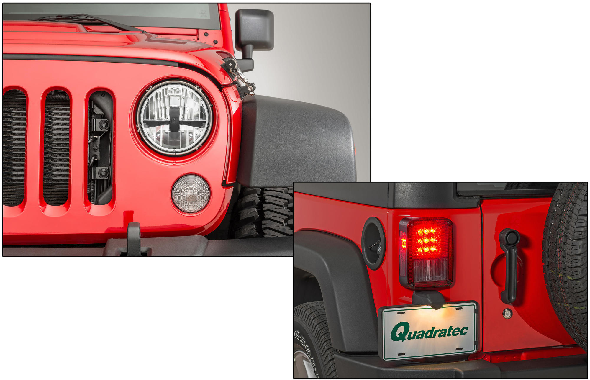 Quadratec Gen II LED Headlights & LED Tail Lights for 07-18 Jeep Wrangler JK  | Quadratec